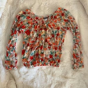 Flowery Summer Blouse